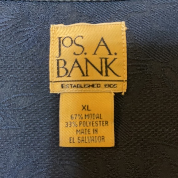 Navy blue Jos. A. Bank long sleeve button down. Excellent condition. - Picture 3 of 3